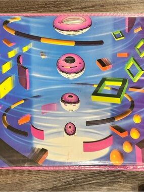 90’s VTG Mead Trapper Keeper DESIGNER Vintage Abstract Geometric 3 Ring folders